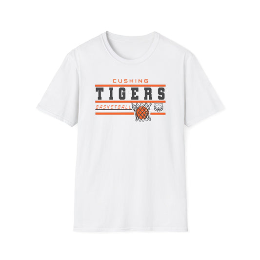 Cushing Tigers Basketball T-Shirt – Vintage Hoop Logo Tee