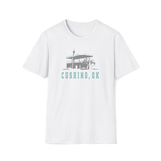 Cushing, OK Vintage Memorial Pool T-Shirt