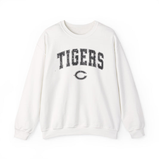Tigers Crewneck Sweatshirt — Vintage Collegiate Pullover