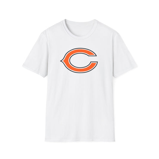 Orange Cushing Tiger 'C' Logo T-Shirt — Vintage Sports Crew Tee