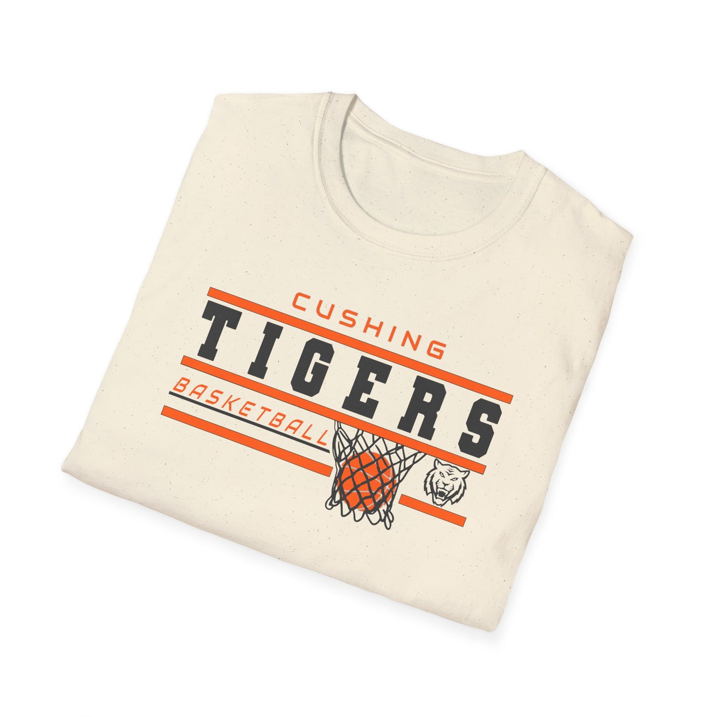 Cushing Tigers Basketball T-Shirt – Vintage Hoop Logo Tee