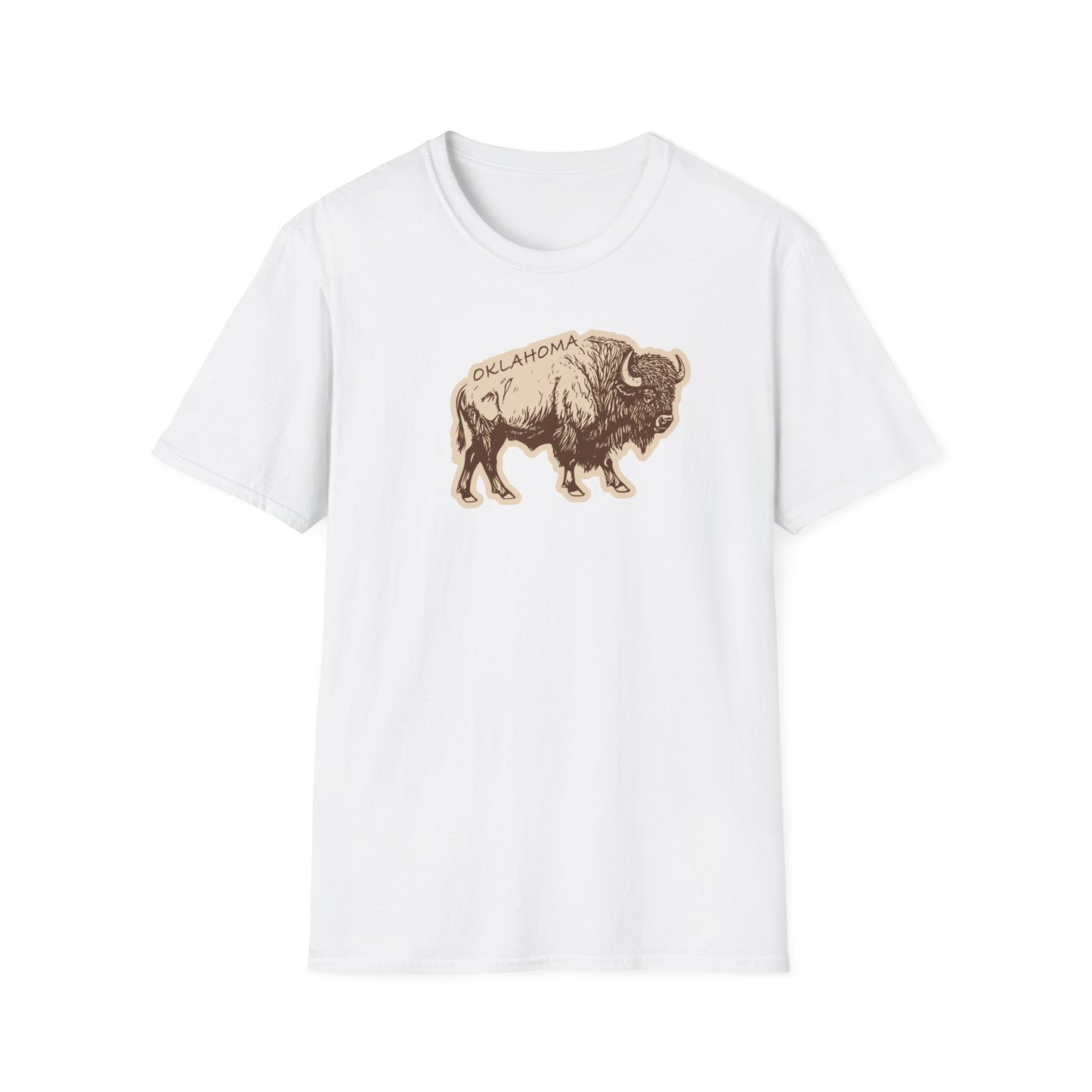Buffalo Graphic T-Shirt — Retro 'Oklahoma' Vintage Bison Tee