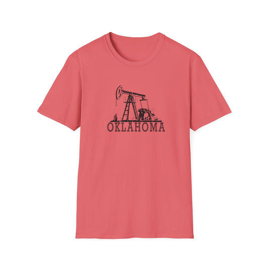Oklahoma Oil Pump Graphic T-Shirt — Vintage State Pride Tee