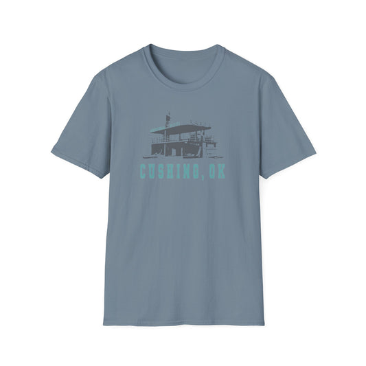 Cushing, OK Vintage Memorial Pool T-Shirt