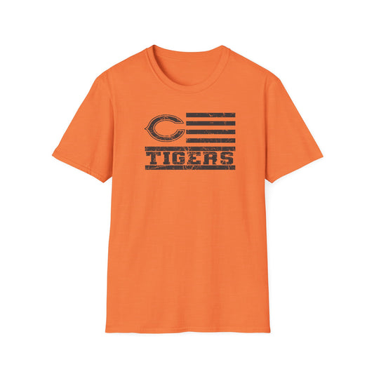 Tigers Distressed Flag T-Shirt