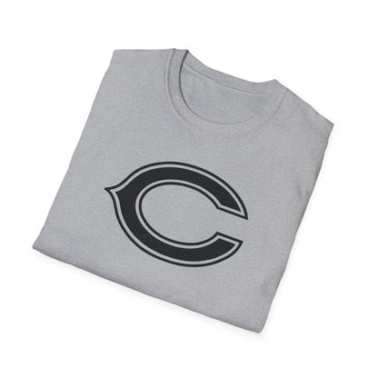 Black Cushing Tiger 'C' Logo T-Shirt — Vintage Sports Crew Tee