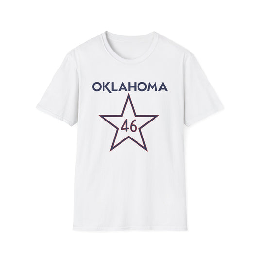 Oklahoma 46 Star T-Shirt — Vintage State Pride Tee